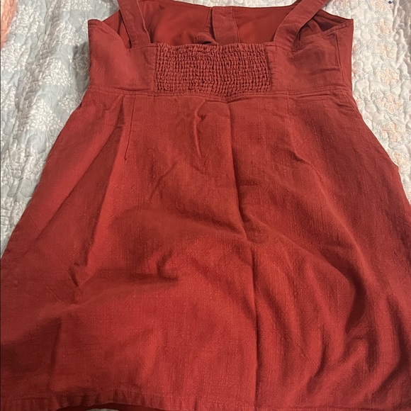 HYFVE Rust Red Button-Front Mini Dress - Picture 5 of 5